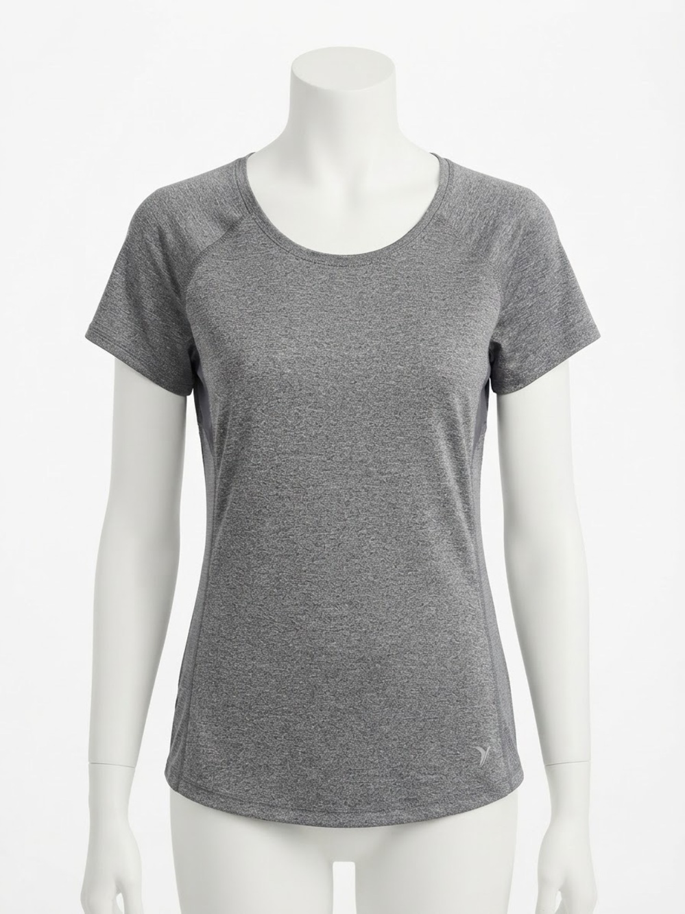 Active by Old Navy Gray Semi-Fitted Performance Workout Tee
